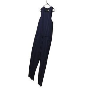 Vince Camuto Women's Navy Blue Sleeveless Jumpsuit with Drawstring Waist size 8‎